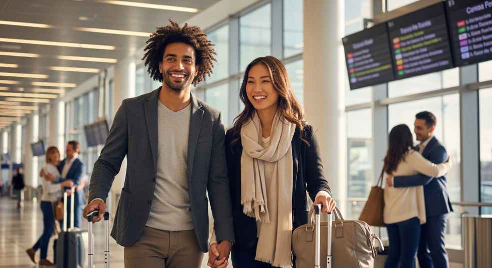 Couple arriving in Canada with spousal open work permit