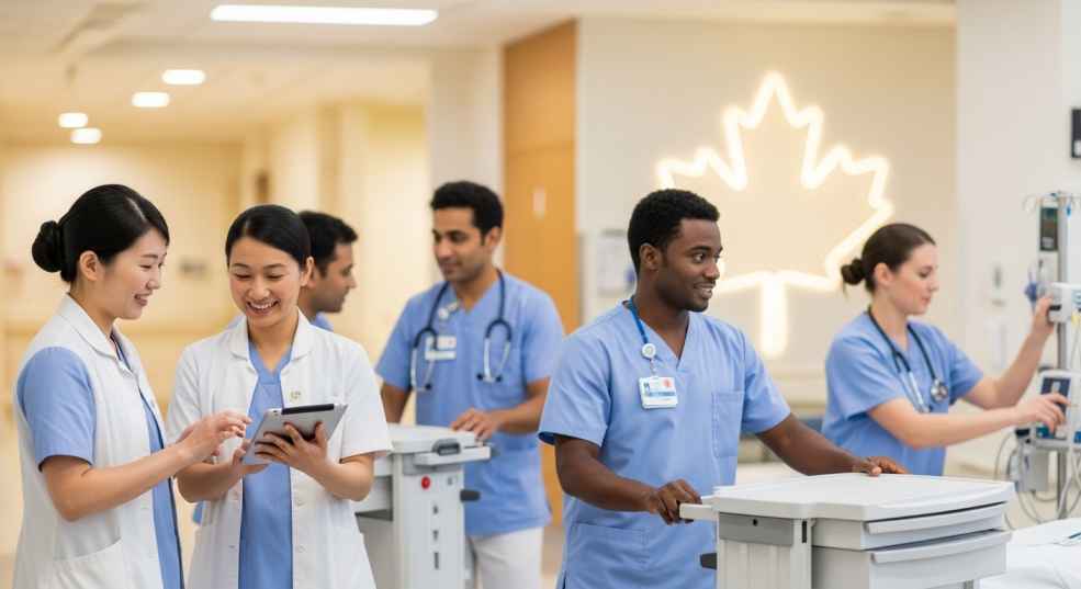 Foreign trained nurses working in Canadian hospital environment