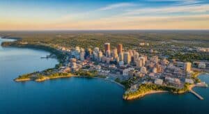 Thunder Bay waterfront skyline