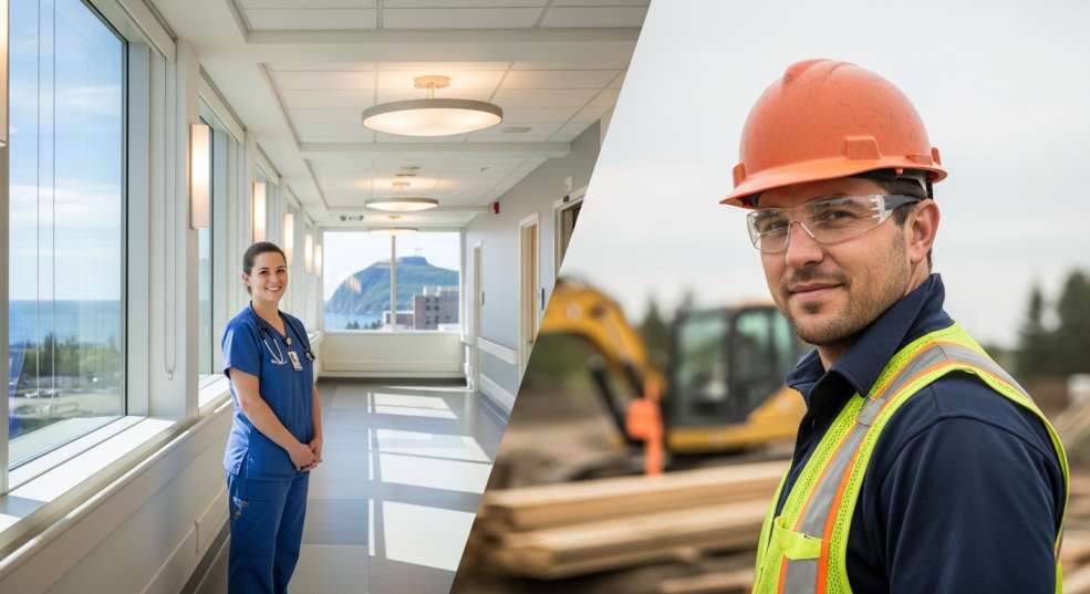 Thunder Bay industrial and healthcare facilities representing the six priority sectors of the 2026 RCIP program.