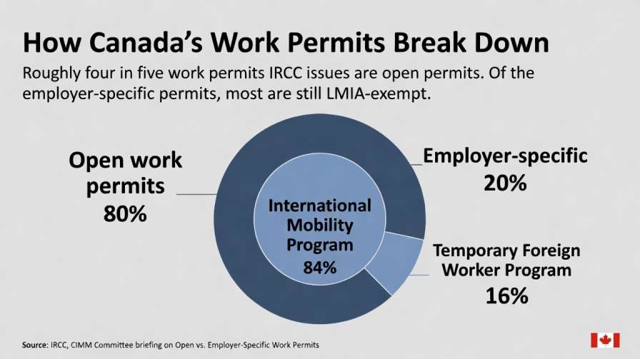 Canadian work permit breakdown